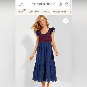 Tuckernuck Navy Lace Mallie Dress Size Small